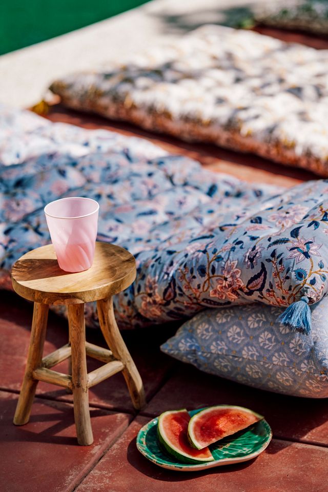 Floral Diamond Outdoor Pillow #4