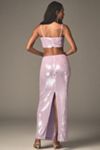 Mare Mare Sequin Sleeveless Crop Top & Column Maxi Skirt Set
