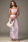 Mare Mare Sequin Sleeveless Crop Top & Column Maxi Skirt Set