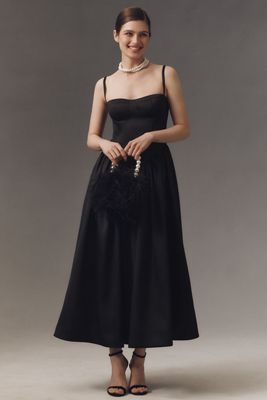 Mare Mare Amaya Corset Fit-and-Flare Midi Dress