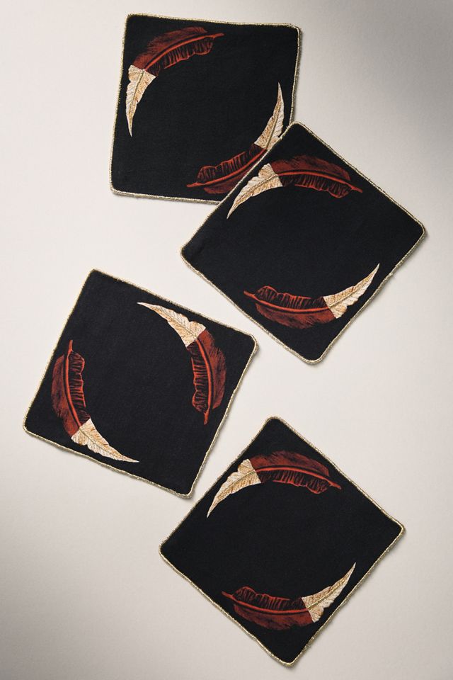 Catherine Martin Midnight Creatures Cocktail Napkins, Set of 4