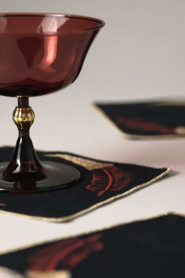 Catherine Martin Midnight Creatures Cocktail Napkins, Set of 4