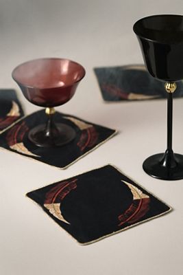 Catherine Martin Midnight Creatures Cocktail Napkins, Set of 4