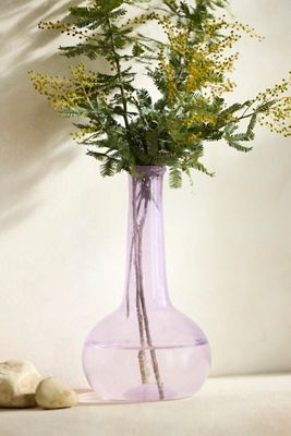 Recycled Glass Vase, Lilac