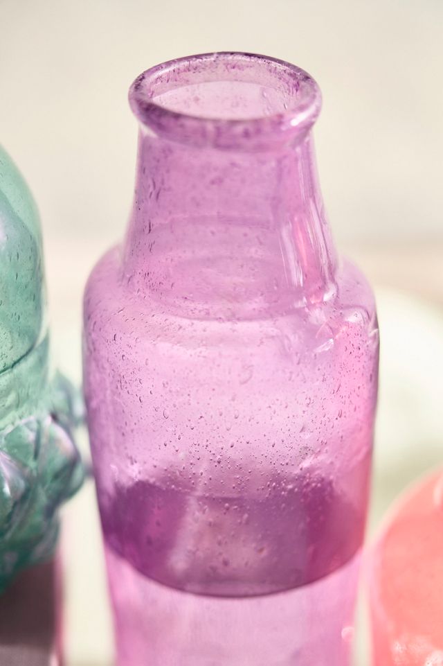 Pastel Recycled Glass Bud Vases, Set of 3 #2