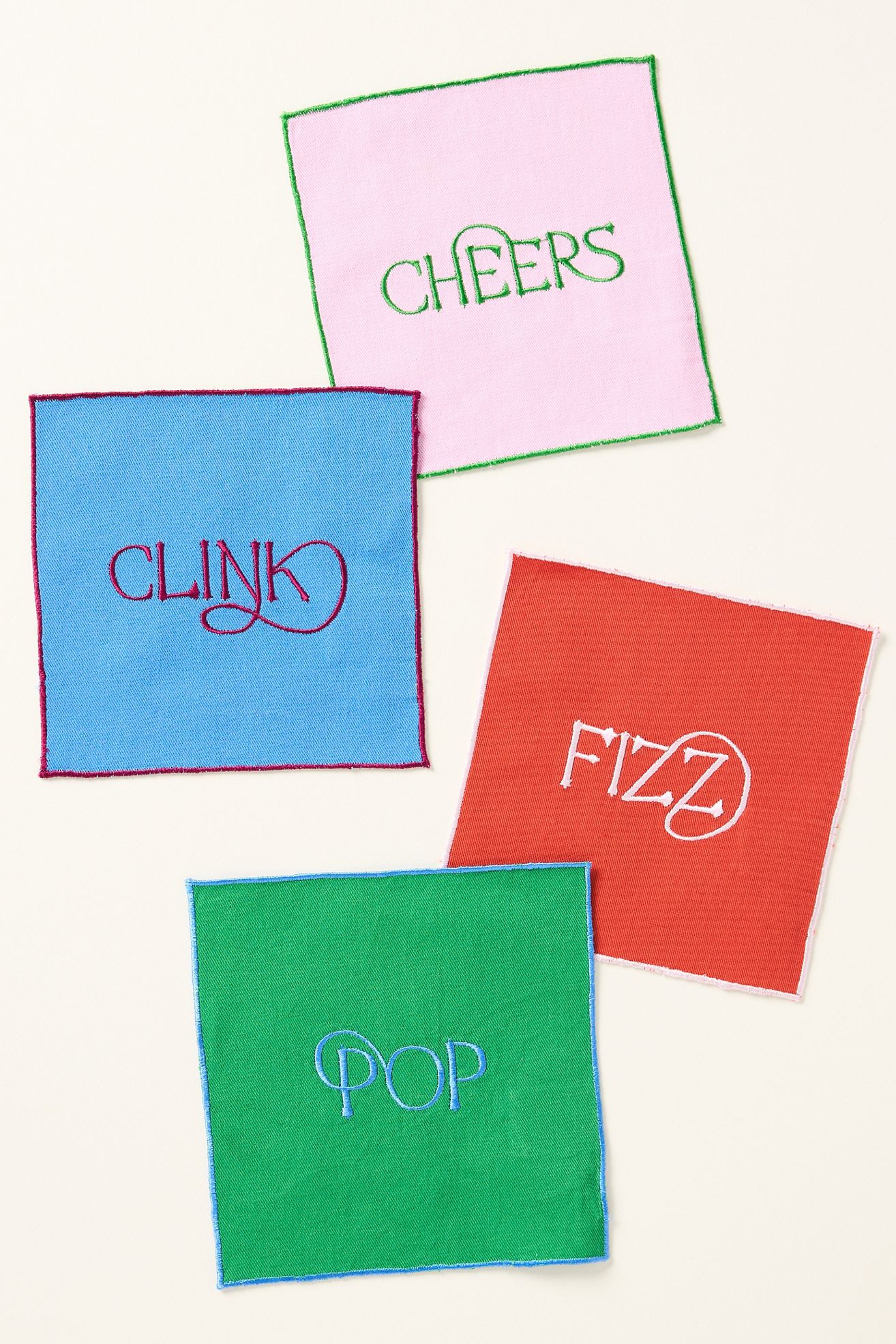 Barrett RM Type Cocktail Napkins, Set of 4 - Multi, Set Of 4