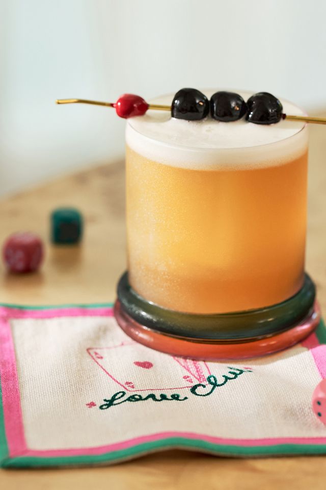 Queenie Embroidered Cocktail Napkins, Set of 4 #3