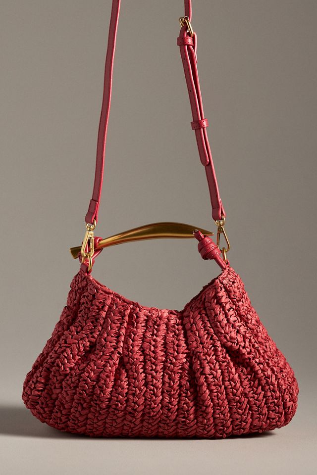 By Anthropologie Raffia Satchel