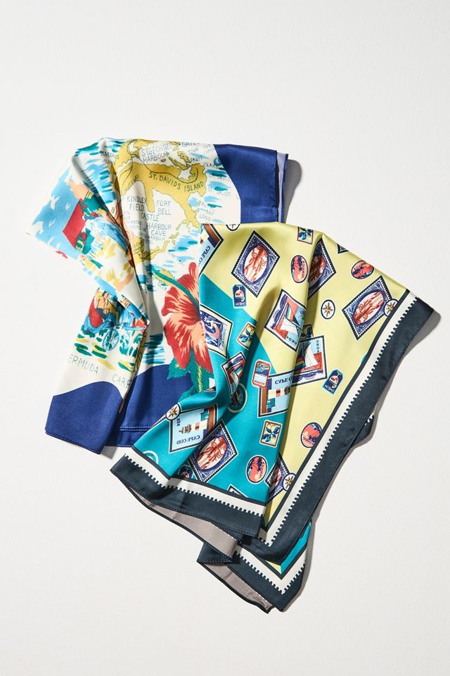 Gardenia Floral Hair Scarf