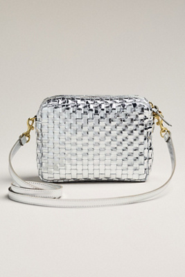 Clare V Midi Sac Crossbody Bag In Silver