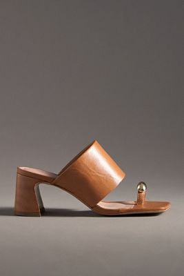 By Anthropologie Toe-Ring Block-Heel Mules