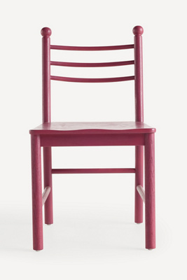 Anthropologie Roma Oak Wood Dining Chair