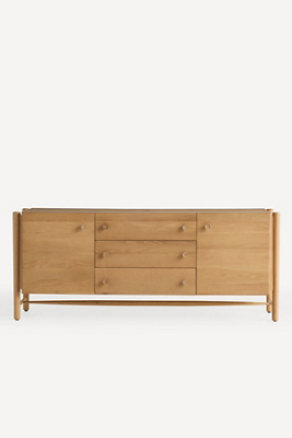 Anthropologie Roma 74" Wood Sideboard In Brown