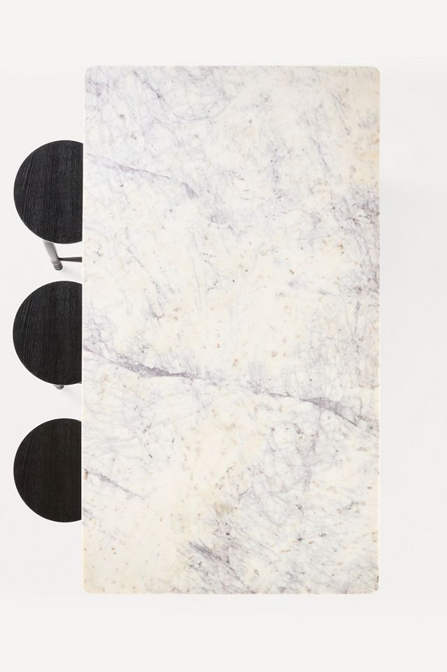 Spindle Marble-Top Kitchen Island #5