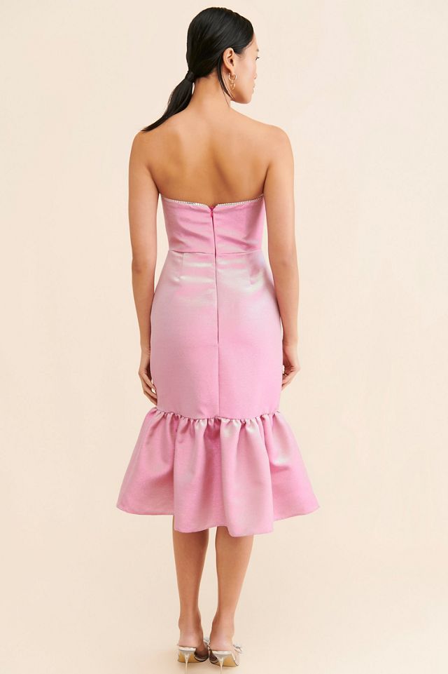 Gin & Jules Lexi Crystal Trim Midi Dress #1