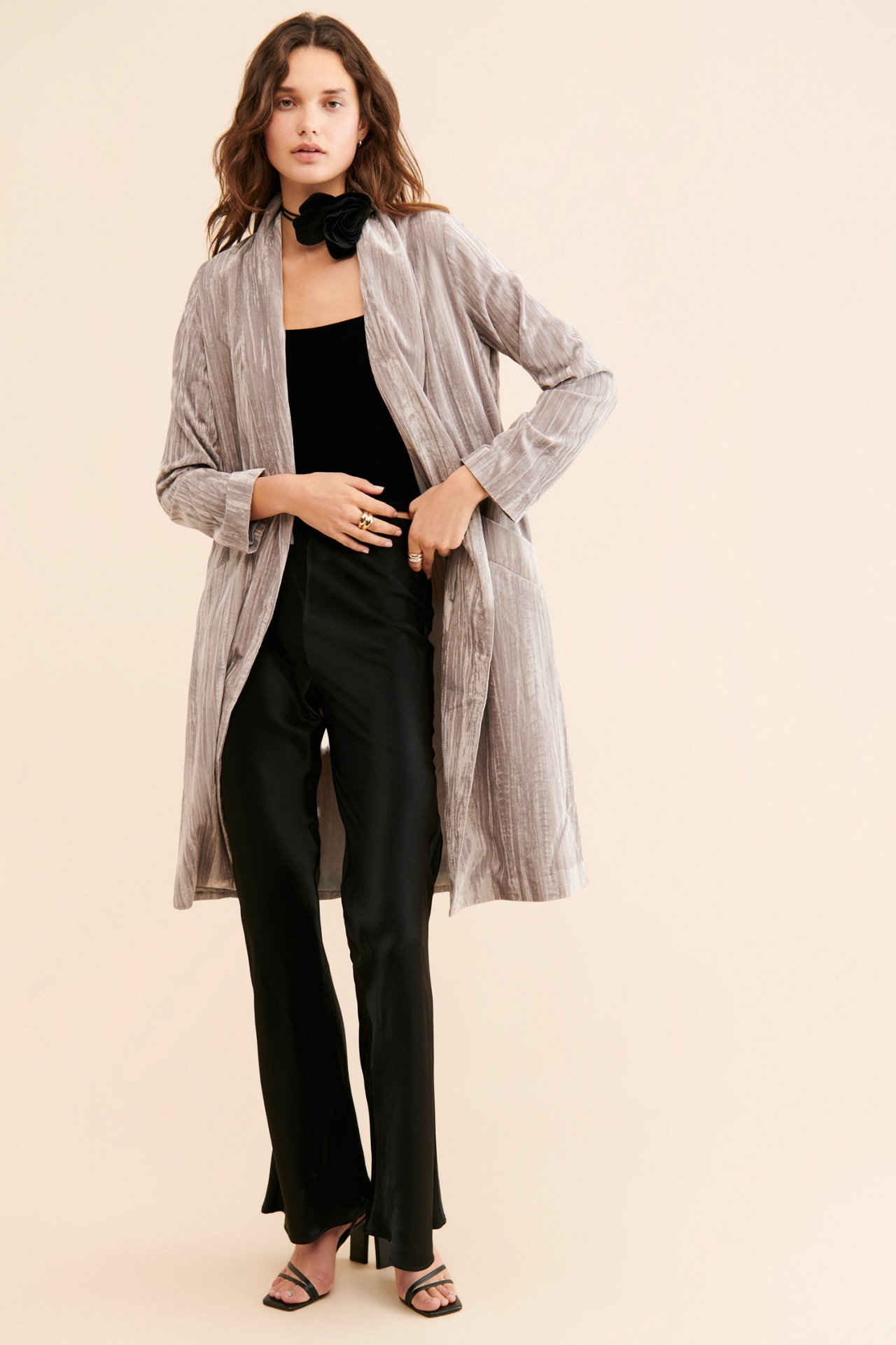 Steve Madden Seraphina Velvet Duster
