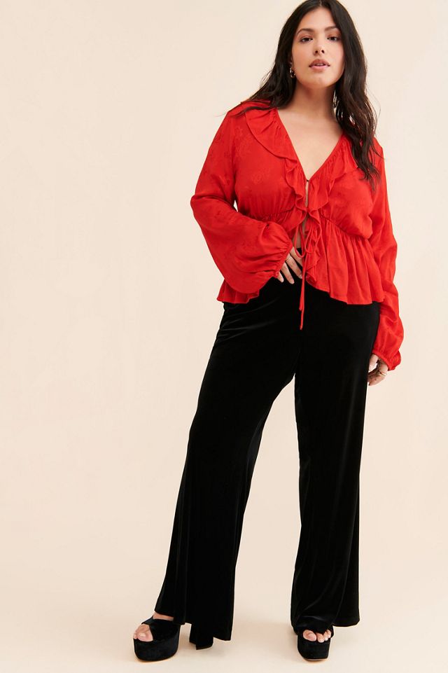 Eloquii Flare Leg Tuxedo Trousers #3