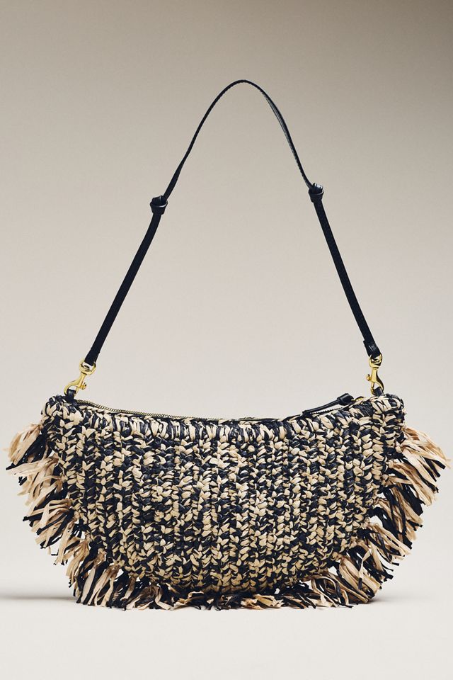 Clare V. Lune Raffia Fringe Bag #1