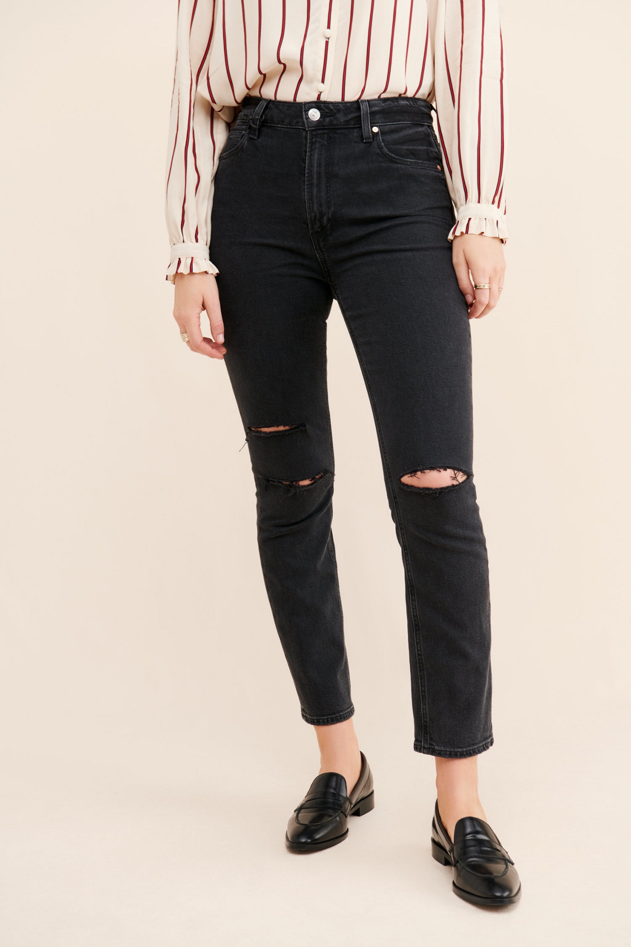 PAIGE Sarah High-Rise Slim Jeans