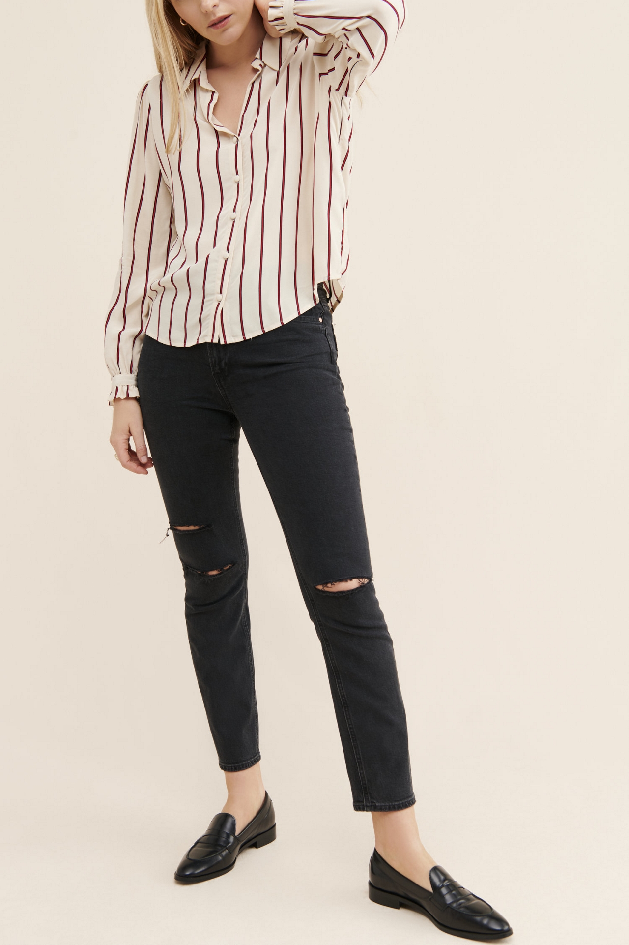 PAIGE Sarah High-Rise Slim Jeans