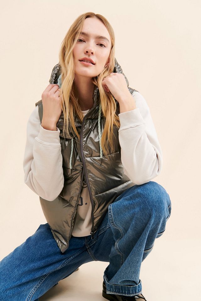 Pilcro Metallic Hooded Vest #2