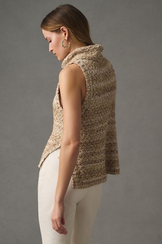 Pilcro Sleeveless Turtleneck Sweater #1