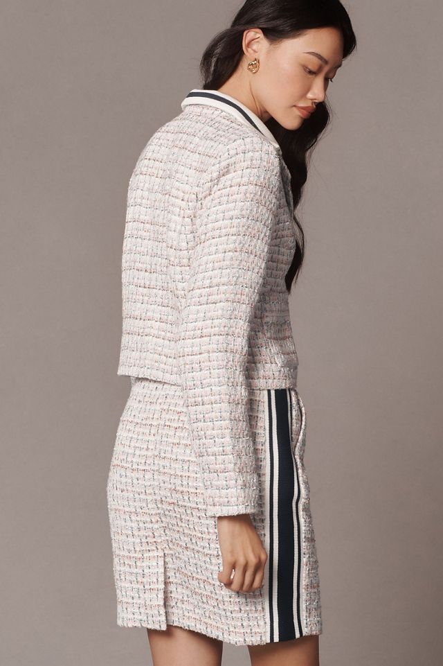Maeve Sporty Trim Tweed Jacket #1
