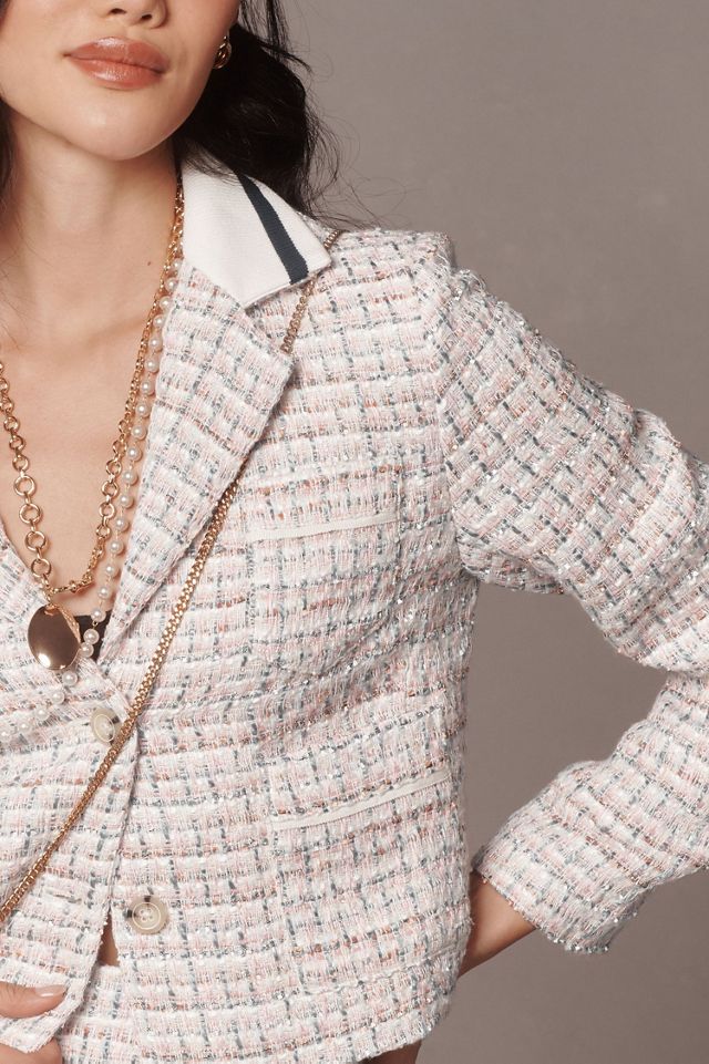 Maeve Sporty Trim Tweed Jacket #2