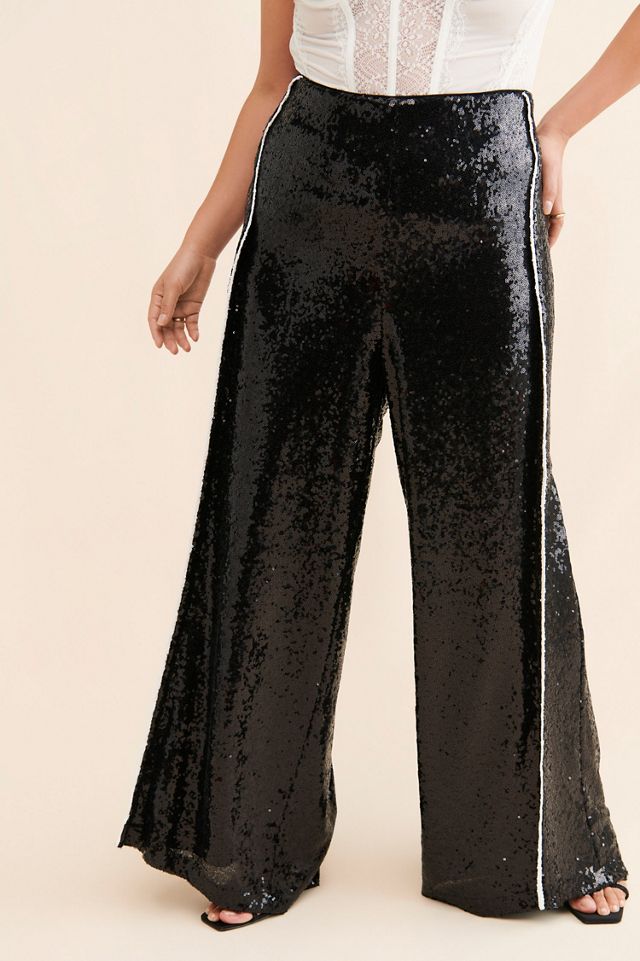 Eloquii Sequin High-Rise Trousers #3
