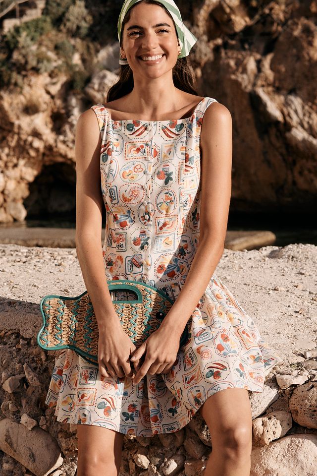 Raffia Fish Top-Handle Bag #1