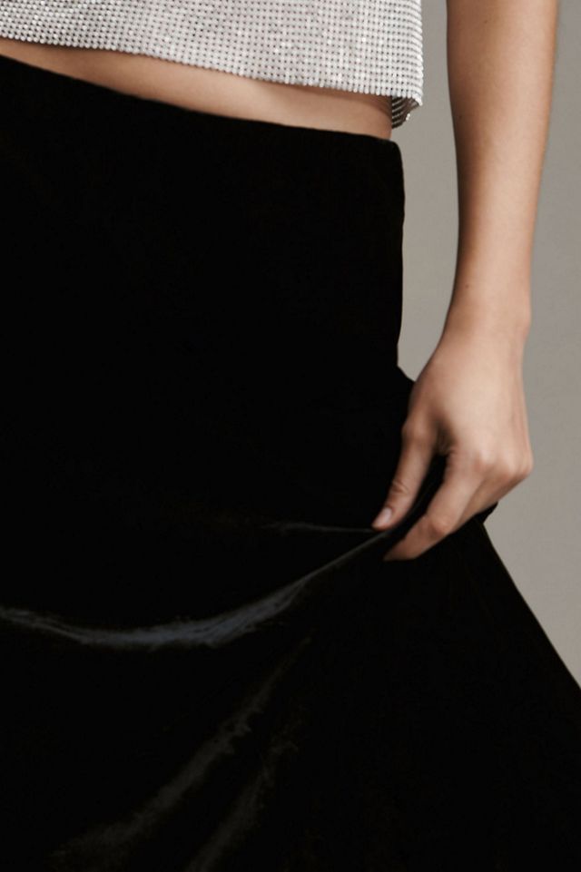 The Tilda Velvet Slip Skirt #2