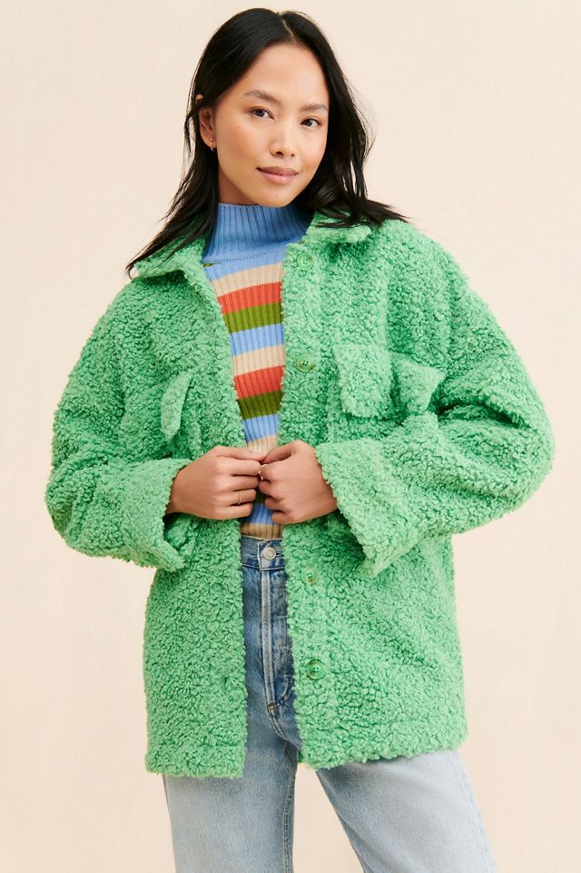 English Factory Fuzzy Oversized Shirt Jacket #2