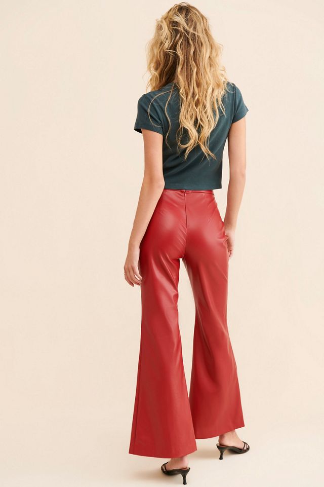 Hutch Vegan Leather Flare Pants #1