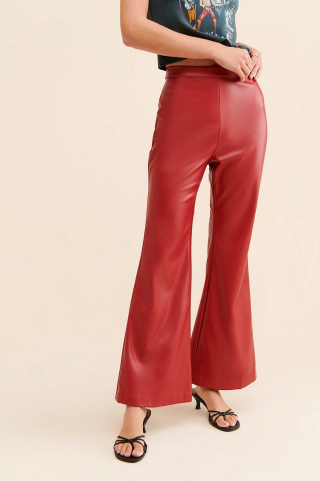 Hutch Vegan Leather Flare Pants #2