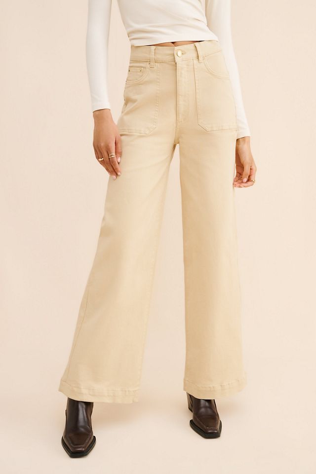 DL1961 Hepburn Patch Pocket Wide Leg Jeans #2