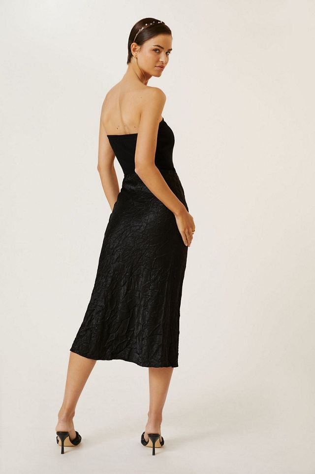 Current Air Textured Shimmer Midi Skirt #1