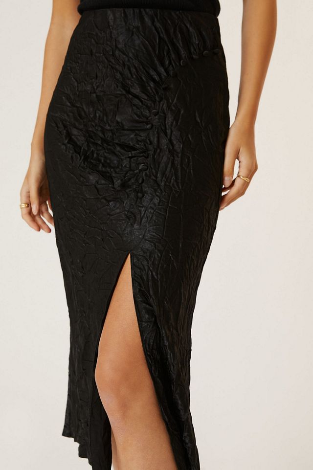 Current Air Textured Shimmer Midi Skirt #2