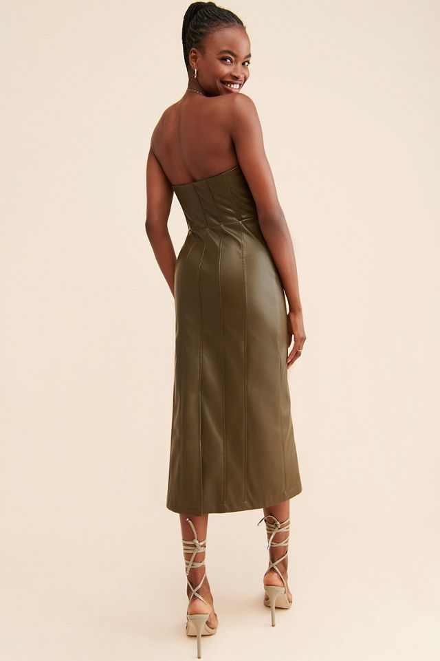 En Saison Lana Vegan Leather Dress #1