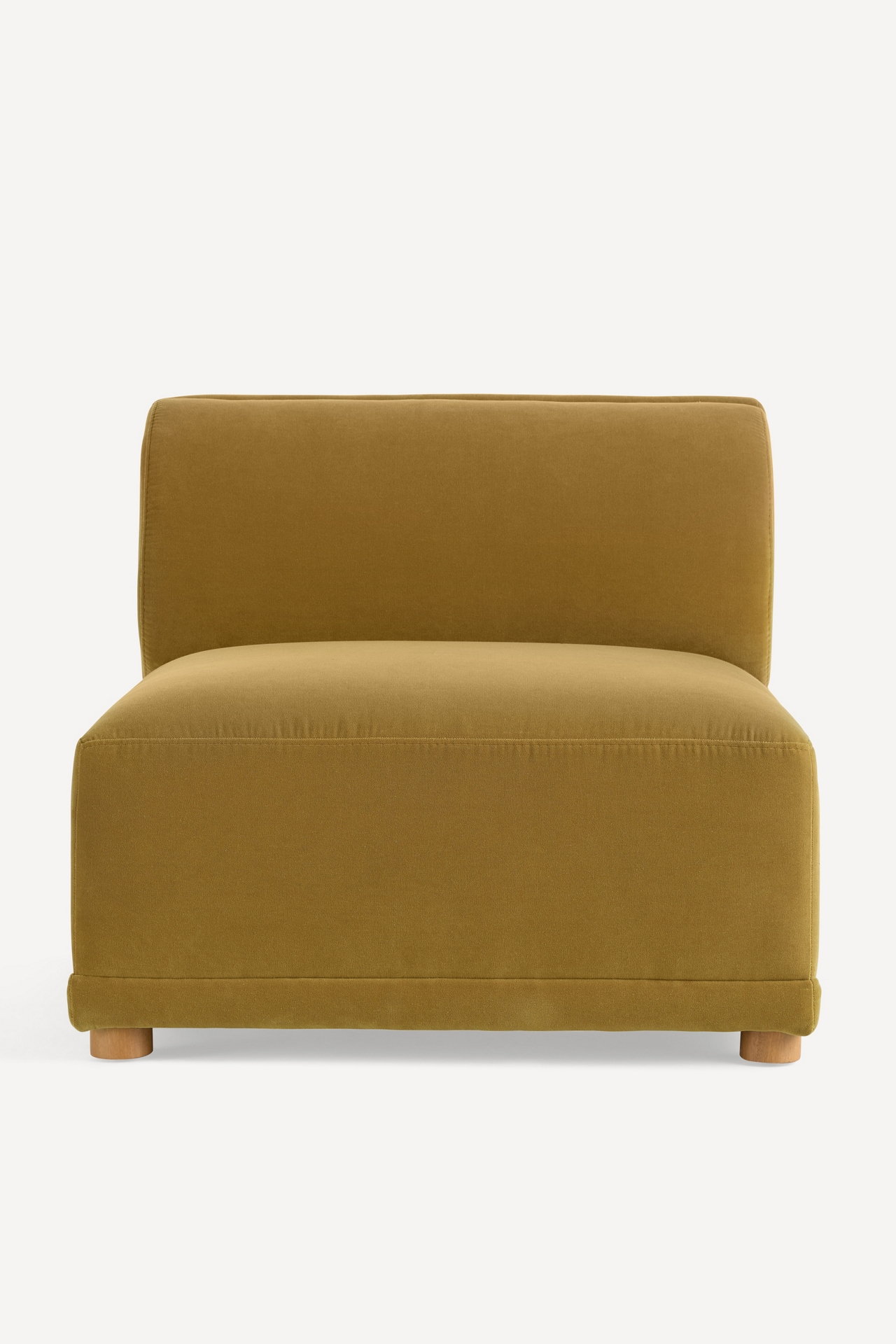 Celine Modular Velvet Armless Chair