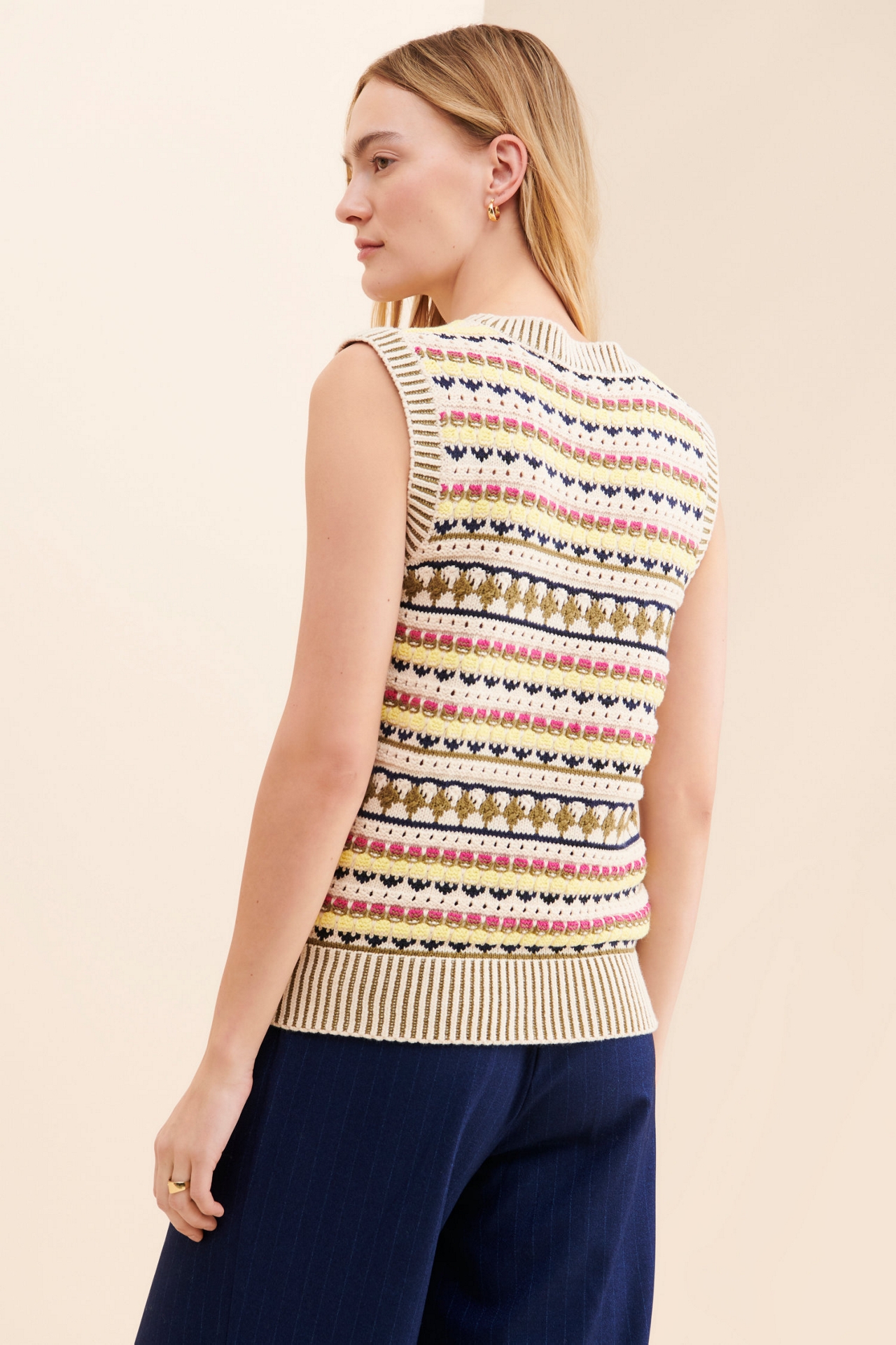 Scotch & Soda Mixed Stich Sweater Vest