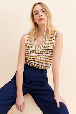 Scotch & Soda Mixed Stich Sweater Vest