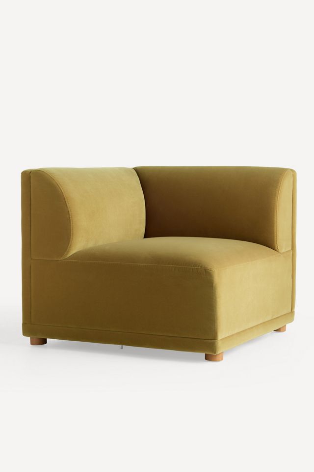 Celine Velvet Modular Corner Chair #1