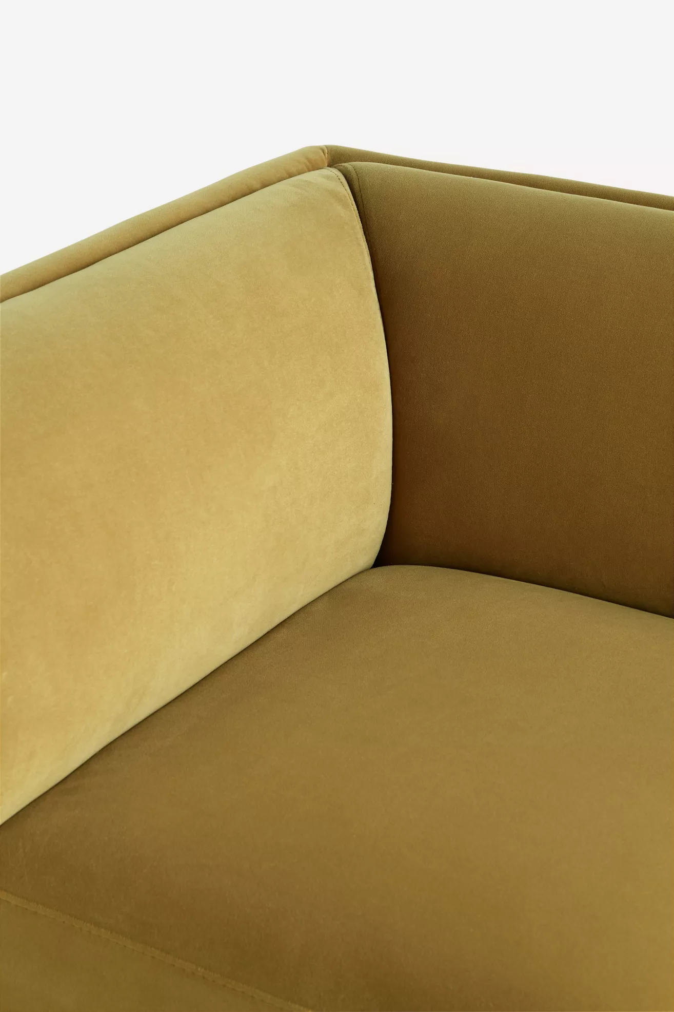 Close-up of chair upholstery seam and texture