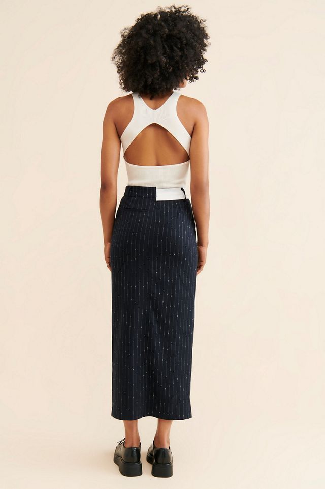 Steve Madden Maaike Pinstripe Skirt #1