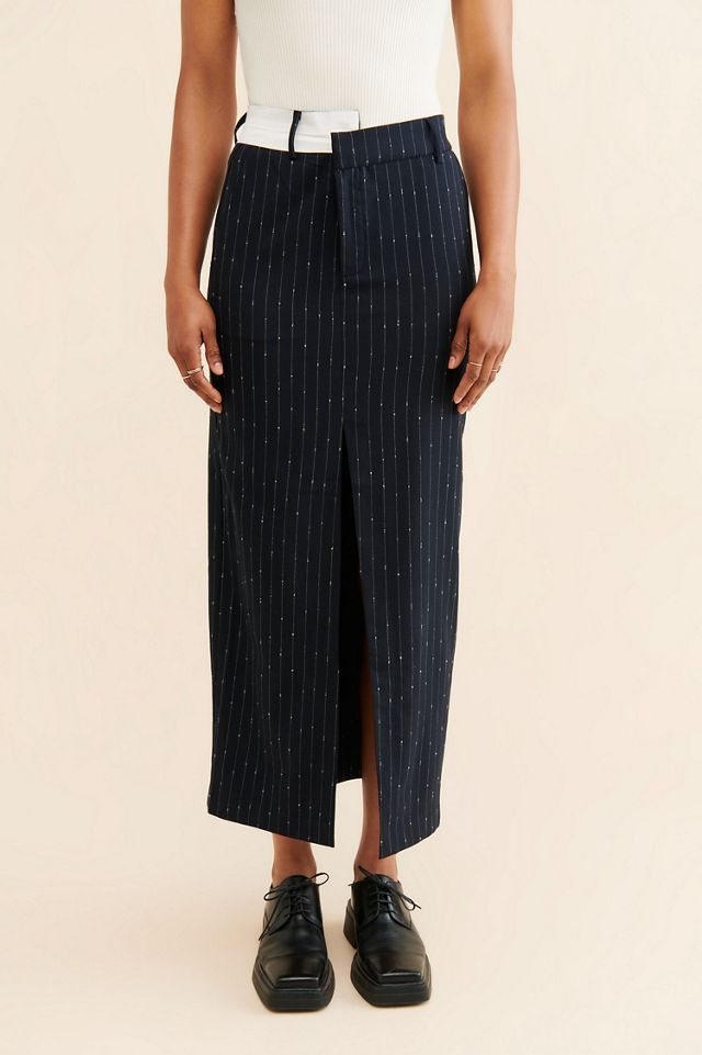 Steve Madden Maaike Pinstripe Skirt #2