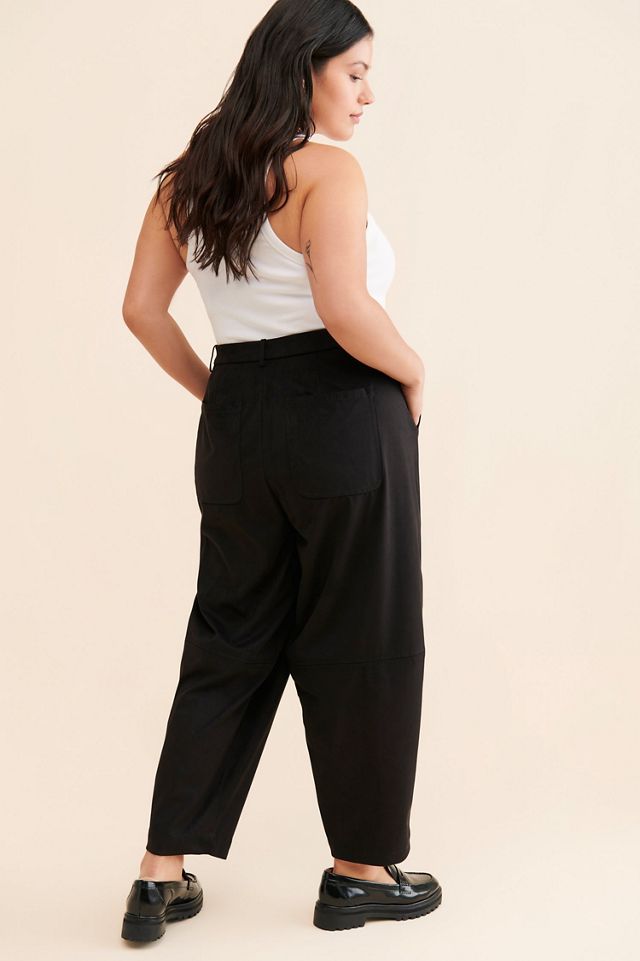 Eloquii Faux Suede Trousers #1