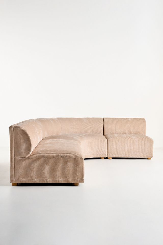 Celine Corduroy Modular Curved Corner Chair #5