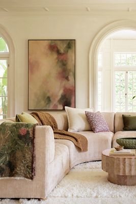 Celine Corduroy Modular Curved Corner Chair