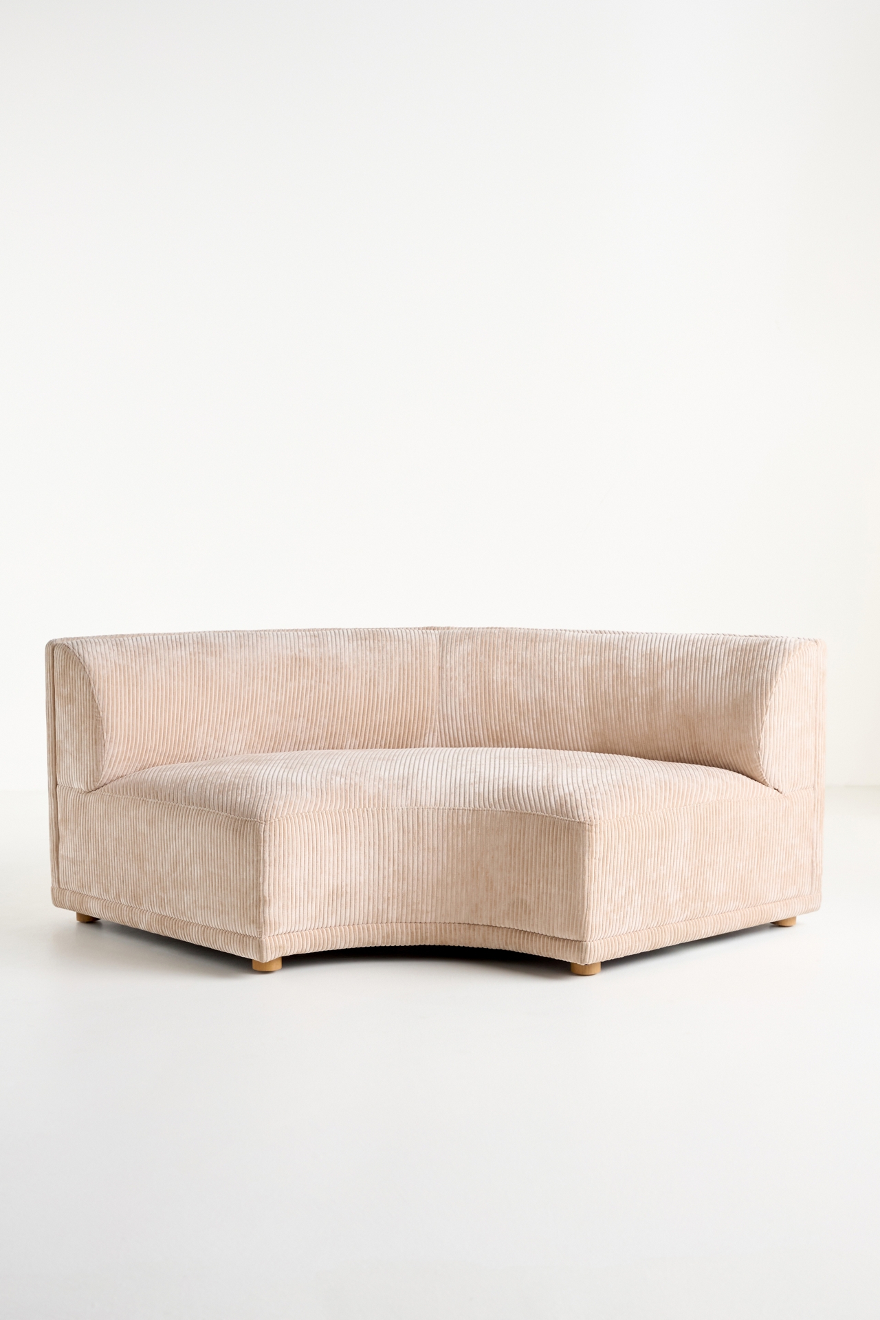 Celine Corduroy Modular Curved Corner Chair