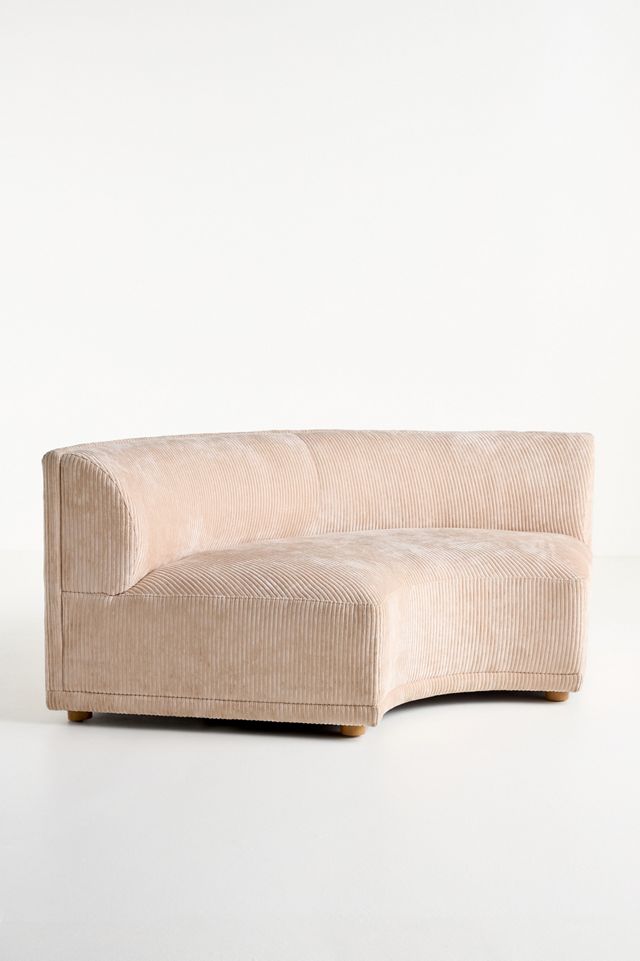Celine Corduroy Modular Curved Corner Chair #2